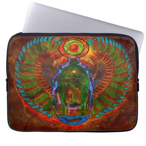 Sacred Scarab Beetle Ancient Egypt Laptop Sleeve