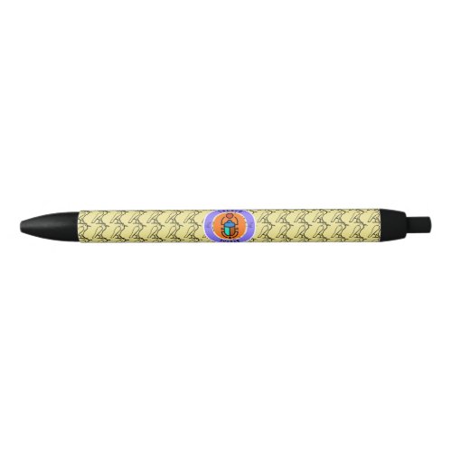 Sacred Scarab Black Ink Pen