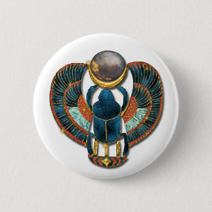Sacred Scarab of King Tut Button
