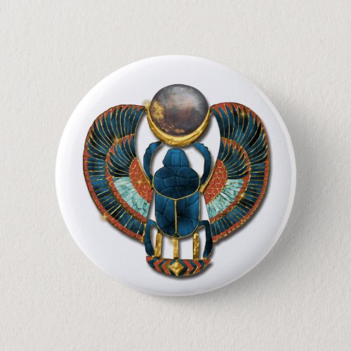 Sacred Scarab of King Tut Button