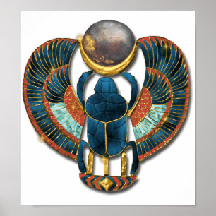 Sacred Scarab of King Tut Poster
