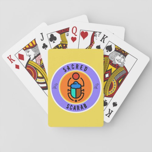 Sacred Scarab Poker Cards