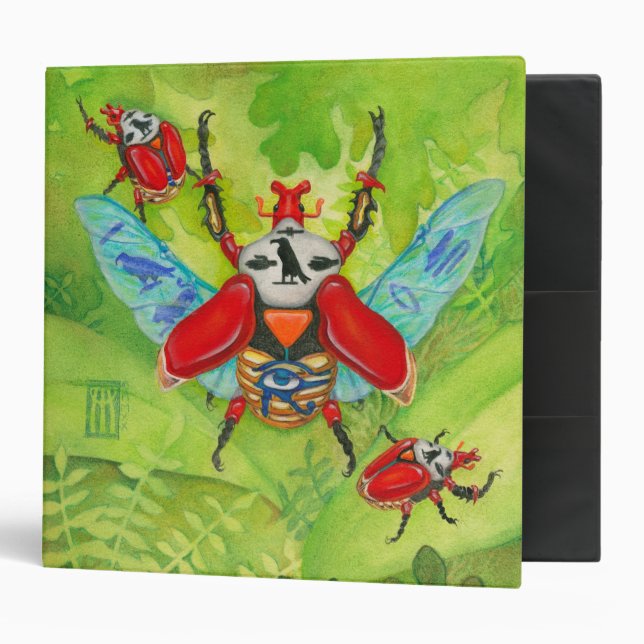 Sacred Scarabs 3 Ring Binder (Front/Inside)