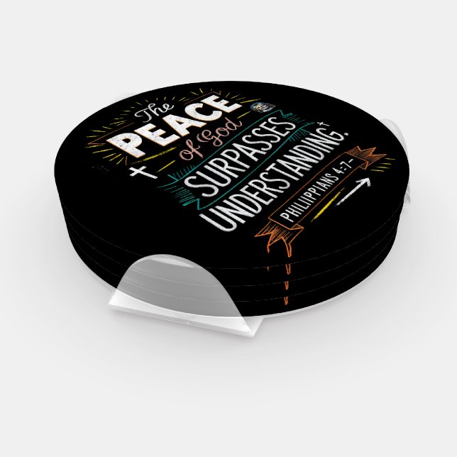 Sacred Scripture Adorned Shirt Coaster Set (Set)