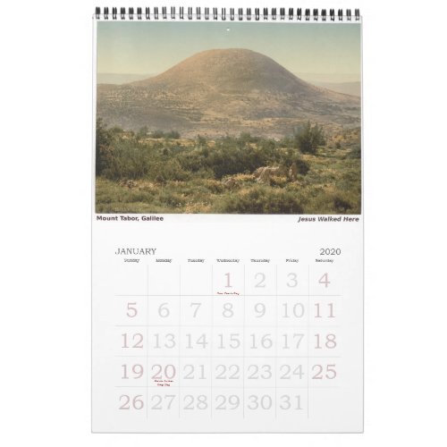 Sacred Sites in the Holy Land Calendar
