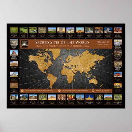 Sacred Sites of the World Poster