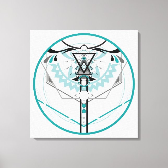 sacred solar glyph canvas print (Front)