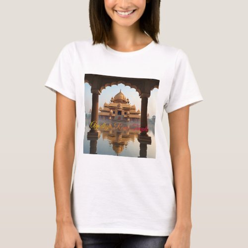 Sacred Splendor Ayodhyas New Ram Mandir Unveiled T_Shirt