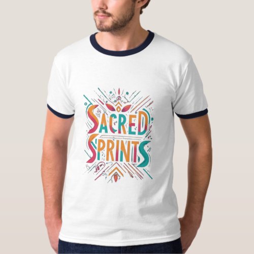 Sacred Sprints in Multicolor  T_Shirt