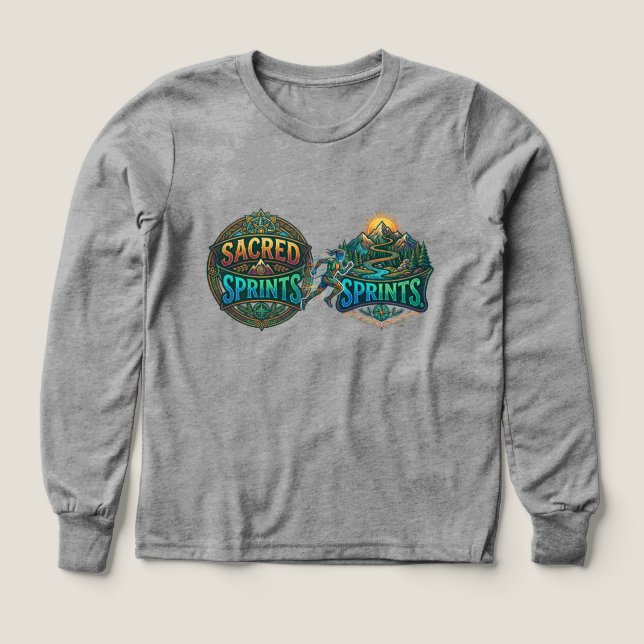Sacred Sprints Tri-Blend Shirts (Design Front)