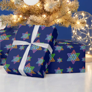 Sacred Star - Star Of Life, 02/3D-CF.  Wrapping Paper