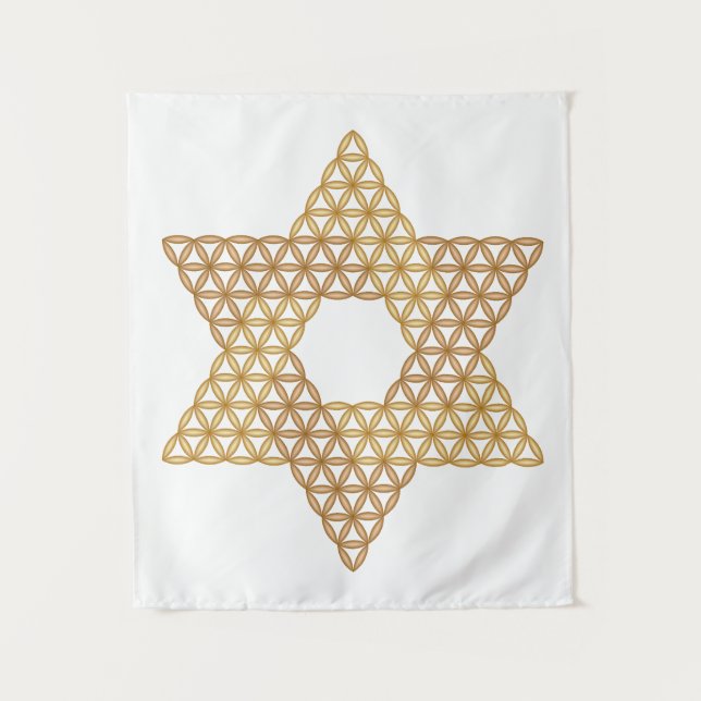 Sacred Star - Star of Life, 04/3D-Br. Tapestry (Front)