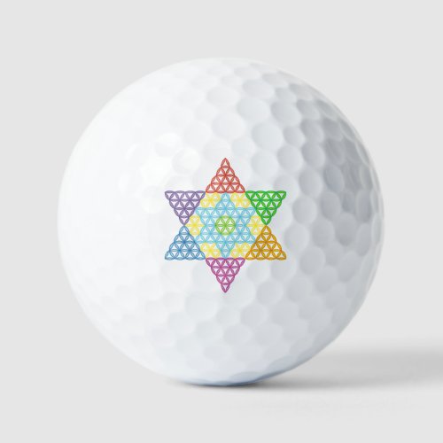 Sacred Star _ Star Of Life 043D_CF Golf Balls