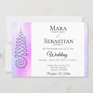 *~* Sacred Symbol Spiritual Pastel Wedding Invitation