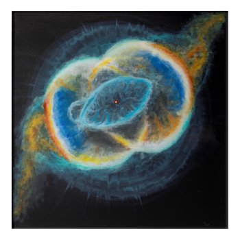 Sacred Union Vesica Piscis Nebulae Acrylic Print by AeshnidaeAesthetics at Zazzle