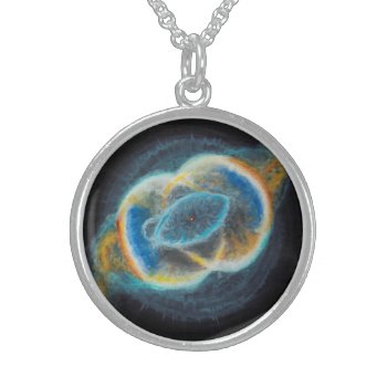 Sacred Union Vesica Piscis Nebulae Sterling Silver Necklace by AeshnidaeAesthetics at Zazzle