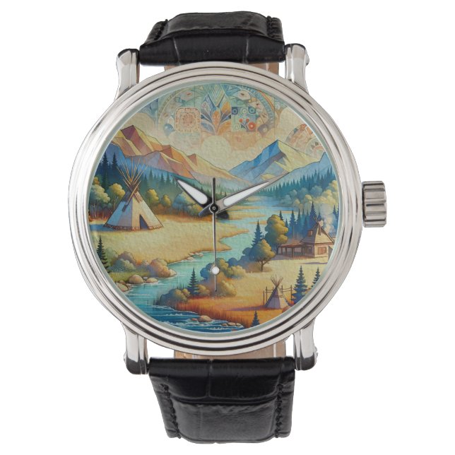 Sacred Valley Symbolic Nature Composition Watch (Front)