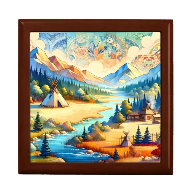 Sacred Valley Symbolic Seasonal Design Gift Box (Front)