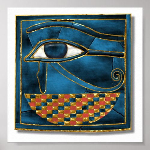 Sacred Wedjat Eye of Horus Poster