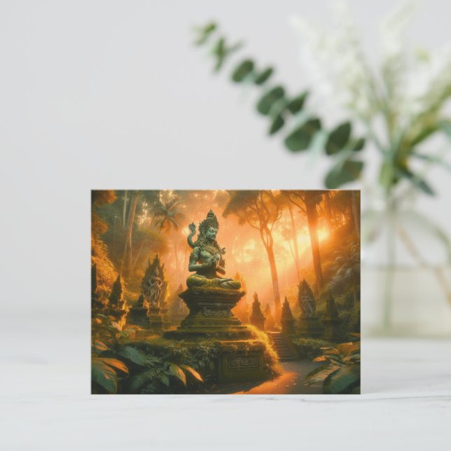 Sacred Whispers of Bali Holiday Postcard (Standing Front)