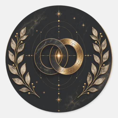 Sacred Wholeness Midnight Edition Wedding Sticker