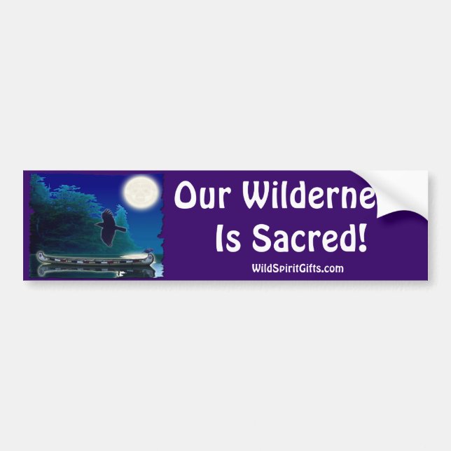SACRED WILDERNESS Bumper Sticker (Front)
