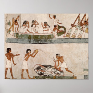 Sacrifice and purification of a bull poster