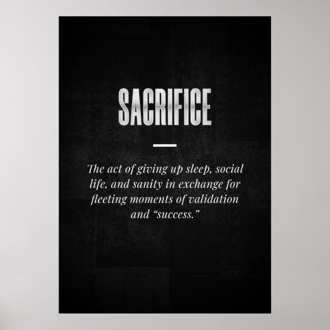 Sacrifice Poster (Front)