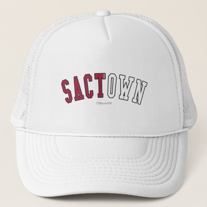 Sactown in California State Flag Colors Hat