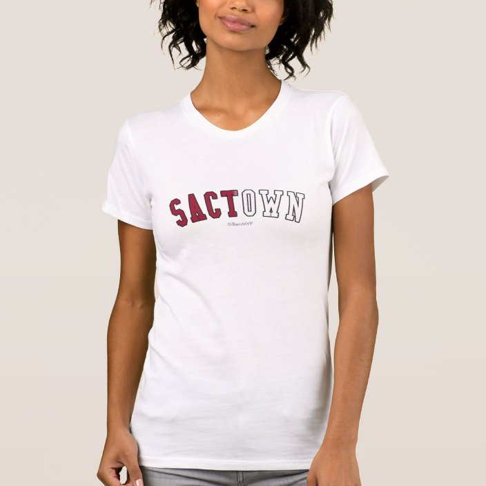 Sactown in California State Flag Colors T-shirt