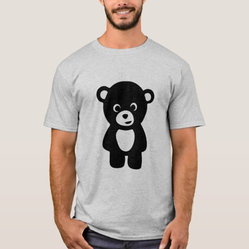 Sad Bear Customize With Your Own Phrase  T_Shirt