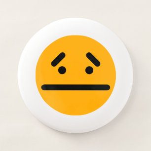 Sad Blank Face Orange Wham-O Frisbee