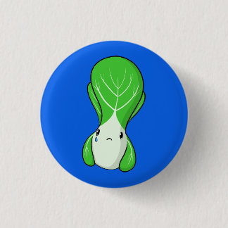 Sad Bok Choy Pinback Button