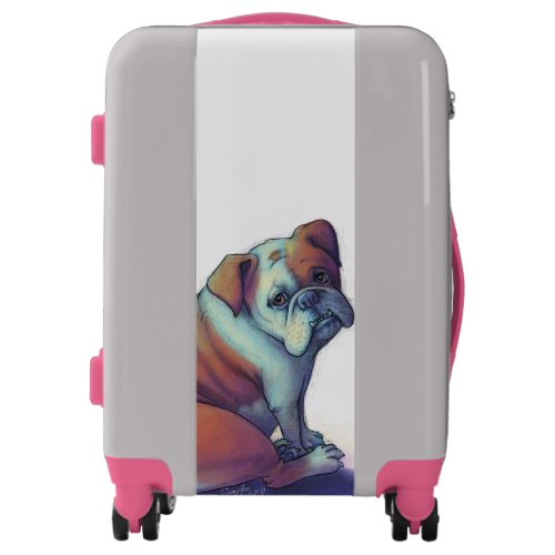 Sad Bulldog Luggage