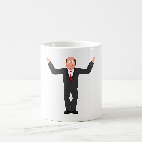 Sad Businessman Depressed Coffee Mug