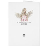 Sad Butterfly Girl Card (Back)