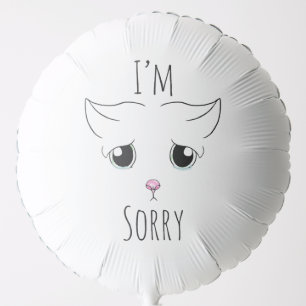 Sad Cat Face: I'm Sorry Balloon
