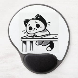 Sad cat gel mouse pad