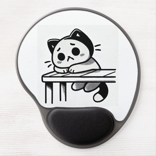 Sad cat gel mouse pad (Front)