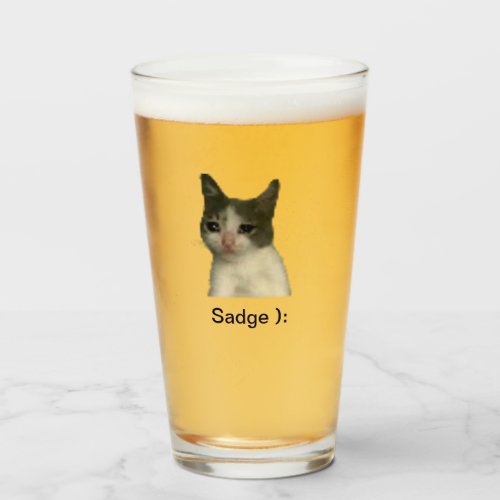 Sad Cat Glass