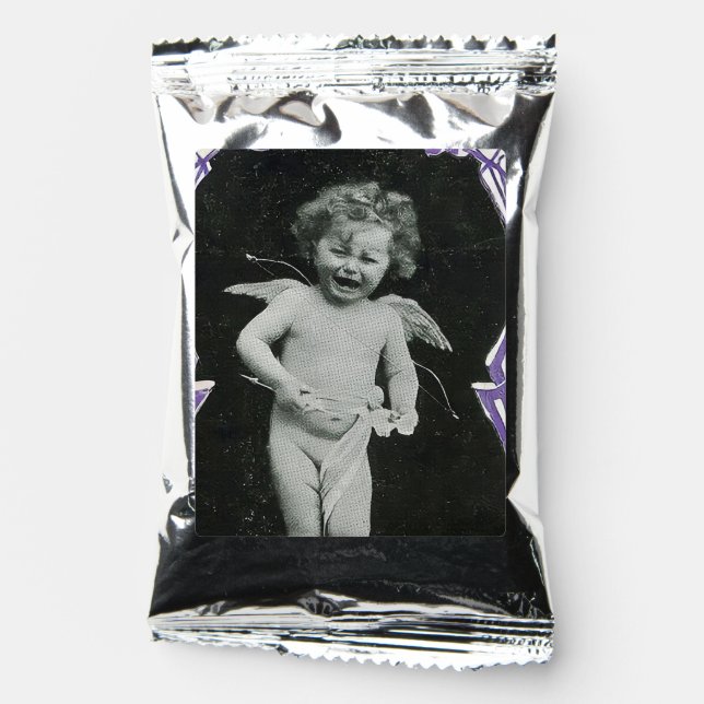 Sad Cherub Angel Print Coffee Drink Mix (Front)