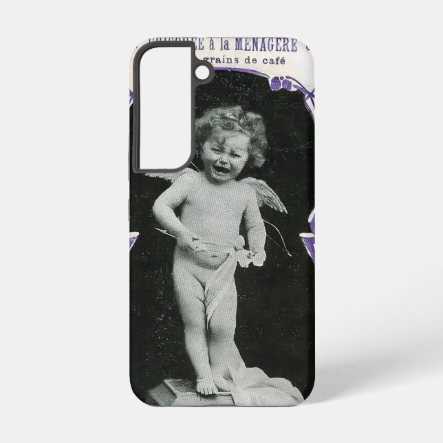 Sad Cherub Angel Print Samsung Galaxy Case (Back)