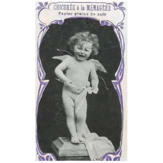 Sad Cherub Angel Print Tablecloth