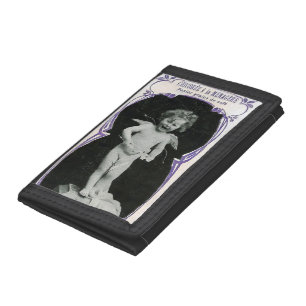Sad Cherub Angel Print Trifold Wallet