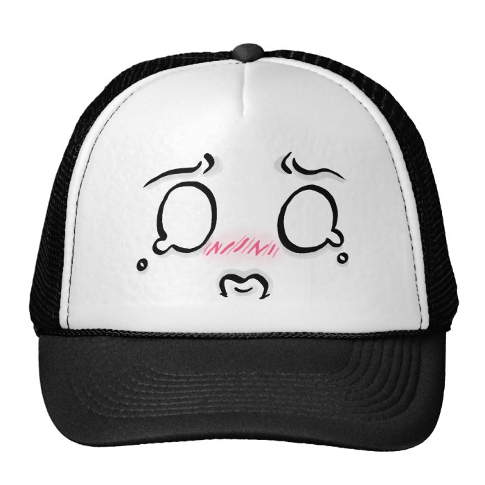 Sad Chibi Face Trucker Hat Hat