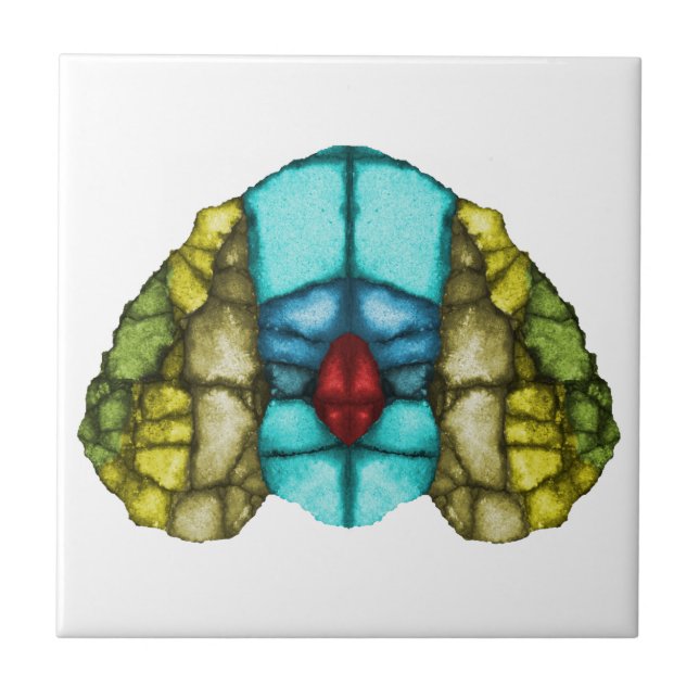sad clown ceramic tile (Front)