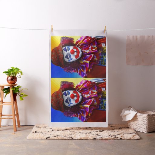 Sad Clown Fabric