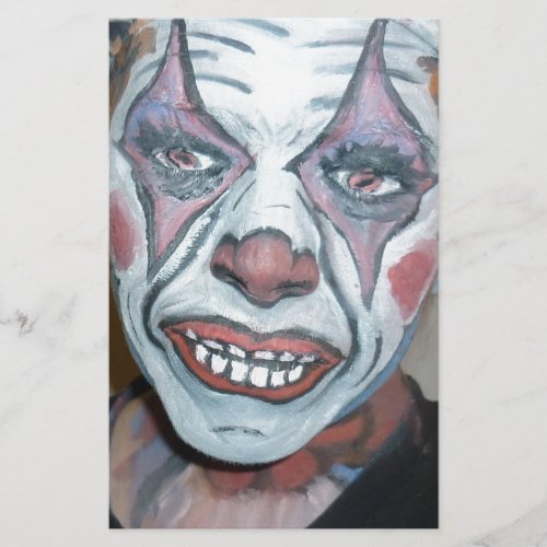 Sad Clowns Scary Clown Face Painting Stationery