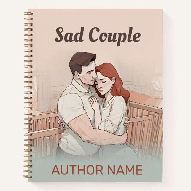 Sad Couple Book Cover Inspiration Notebook (Front)