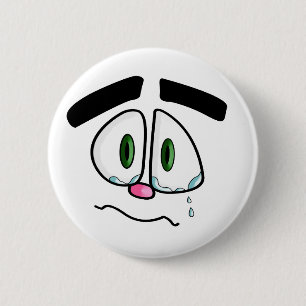 Sad crying face button
